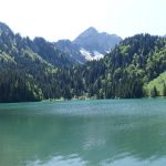 Lake les Plagnes in the spring - Abondance